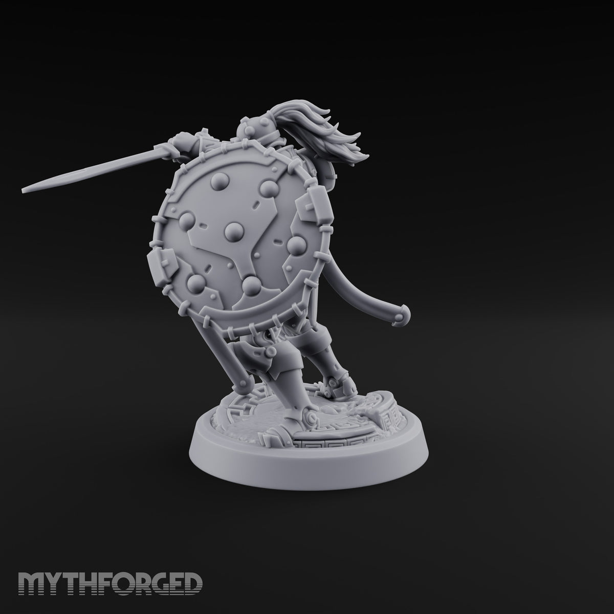Phalanx Holds Past Sunset Human Hoplite Warrior F