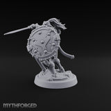 Phalanx Holds Past Sunset Human Hoplite Warrior F