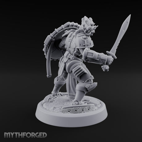 Phalanx Holds Past Sunset Human Hoplite Warrior G