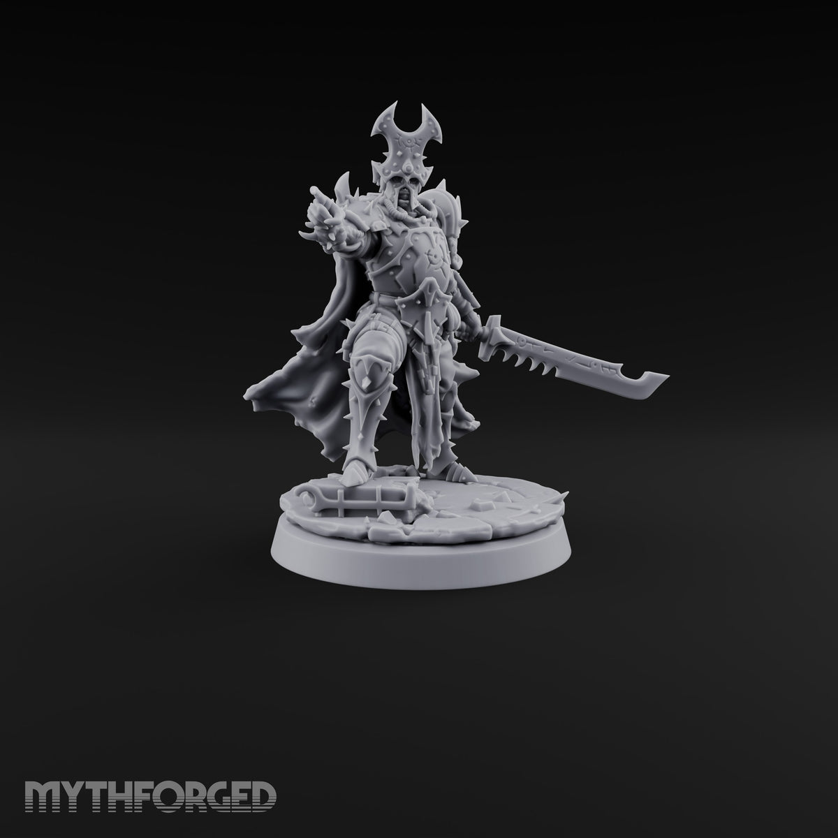 Point and Purge Human Horned-Helm Overseer with Serrated Greatsword
