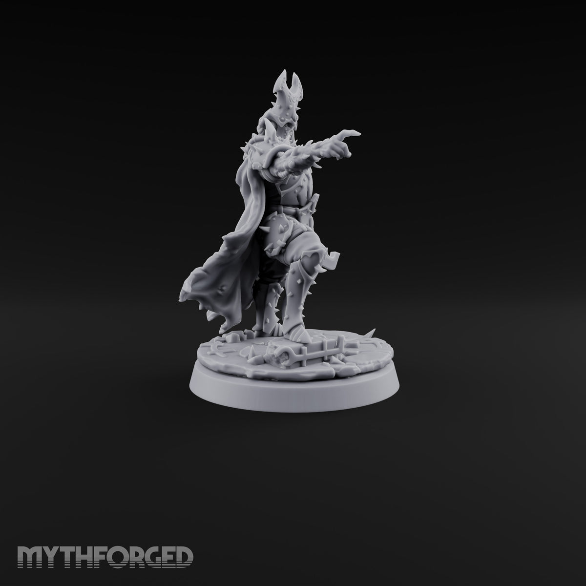Point and Purge Human Horned-Helm Overseer with Serrated Greatsword