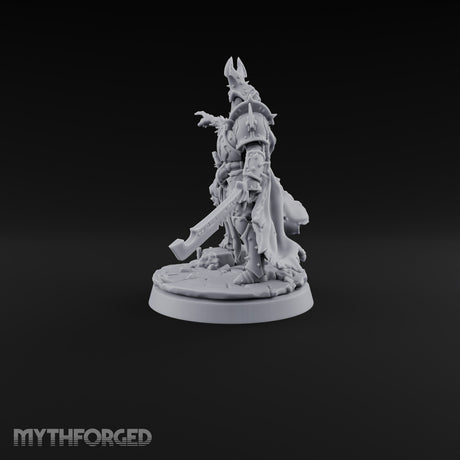 Point and Purge Human Horned-Helm Overseer with Serrated Greatsword