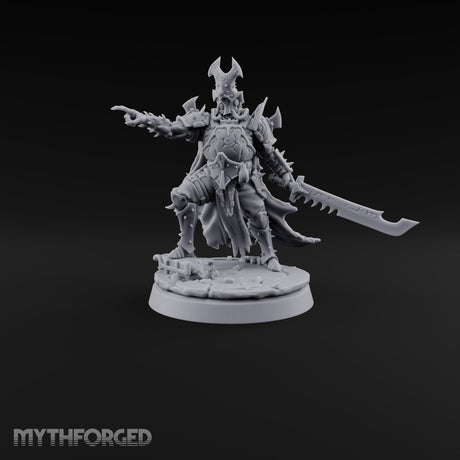 Point and Purge Human Horned-Helm Overseer with Serrated Greatsword