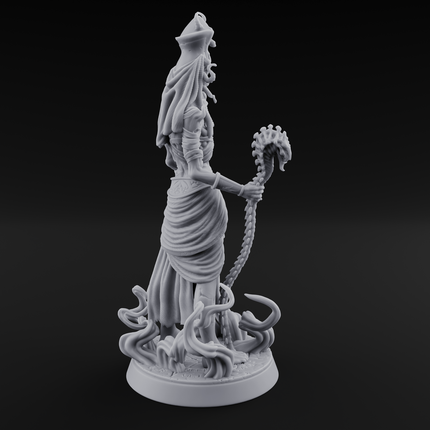The Black Pharaoh Miniature for Dungeons and Dragons, Pathfinder or other TTRPGs