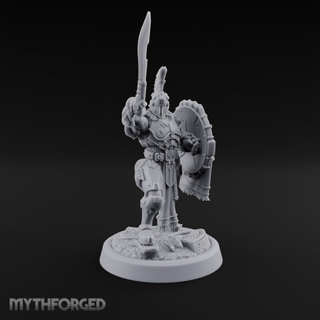 Phalanx Holds Past Sunset Human Hoplite Warrior J