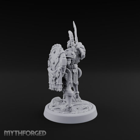 Phalanx Holds Past Sunset Human Hoplite Warrior J