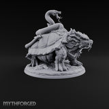 The Stowaway Never Left Dragon Turtle with Coiled Serpent