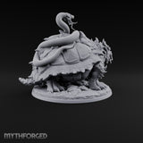 The Stowaway Never Left Dragon Turtle with Coiled Serpent