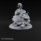 The Stowaway Never Left Dragon Turtle with Coiled Serpent