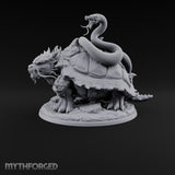 The Stowaway Never Left Dragon Turtle with Coiled Serpent