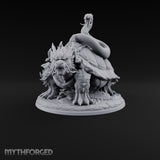 The Stowaway Never Left Dragon Turtle with Coiled Serpent
