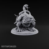 The Stowaway Never Left Dragon Turtle with Coiled Serpent