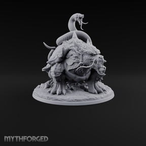 The Stowaway Never Left Dragon Turtle with Coiled Serpent