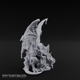 Dripping And Oozing Black Dragon Miniature for Dungeons and Dragons, Pathfinder or other TTRPGs