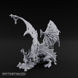 Dripping And Oozing Black Dragon Miniature for Dungeons and Dragons, Pathfinder or other TTRPGs