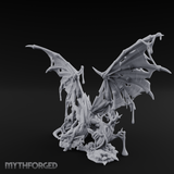 Dripping And Oozing Black Dragon Miniature for Dungeons and Dragons, Pathfinder or other TTRPGs