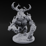 Lumbering And Hungry Wendigo Brute Miniature for Dungeons and Dragons, Pathfinder or other TTRPGs