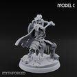 Blade And Axe Brandishing Skeleton Warrior C Miniature for Dungeons and Dragons, Pathfinder or other TTRPGs