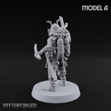 Blade And Gun Wielding Human Samurai A Miniature for Dungeons and Dragons, Pathfinder or other TTRPGs