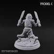 Blade And Hammer Swinging Construct Fighter C Miniature for Dungeons and Dragons, Pathfinder or other TTRPGs