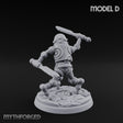 Blade And Hammer Swinging Construct Fighter D Miniature for Dungeons and Dragons, Pathfinder or other TTRPGs