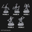 Blade And Hammer Swinging Construct Fighters Miniature for Dungeons and Dragons, Pathfinder or other TTRPGs