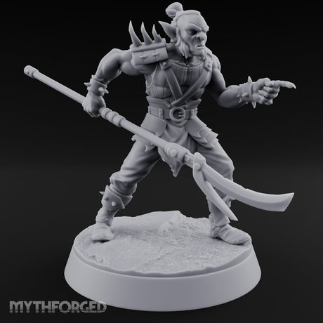 Blade Dragging Pointing Hobgoblin Guard