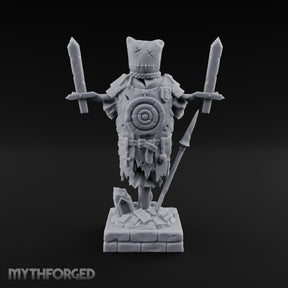 Blade-Impaled Rope-Bound Scarecrow Effigy Miniature for Dungeons and Dragons, Pathfinder or other TTRPGs