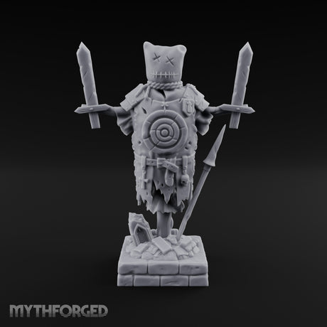 Blade-Impaled Rope-Bound Scarecrow Effigy Miniature for Dungeons and Dragons, Pathfinder or other TTRPGs