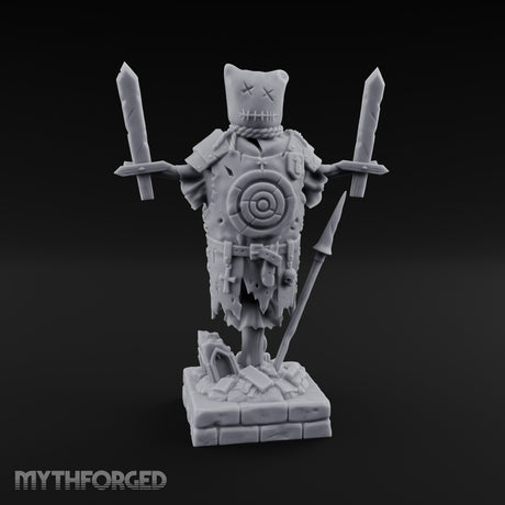 Blade-Impaled Rope-Bound Scarecrow Effigy Miniature for Dungeons and Dragons, Pathfinder or other TTRPGs
