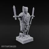 Blade-Impaled Rope-Bound Scarecrow Effigy Miniature for Dungeons and Dragons, Pathfinder or other TTRPGs