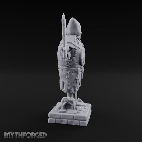 Blade-Impaled Rope-Bound Scarecrow Effigy Miniature for Dungeons and Dragons, Pathfinder or other TTRPGs