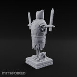 Blade-Impaled Rope-Bound Scarecrow Effigy Miniature for Dungeons and Dragons, Pathfinder or other TTRPGs