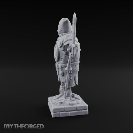 Blade-Impaled Rope-Bound Scarecrow Effigy Miniature for Dungeons and Dragons, Pathfinder or other TTRPGs