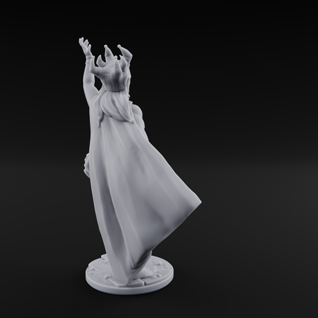 High Kicking Show Off Tiefling Bard Miniature for Dungeons and Dragons, Pathfinder or other TTRPGs