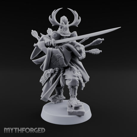 Blade Levelling Samurai Lord Miniature for Dungeons and Dragons, Pathfinder or other TTRPGs