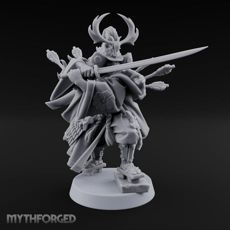 Blade Levelling Samurai Lord Miniature for Dungeons and Dragons, Pathfinder or other TTRPGs