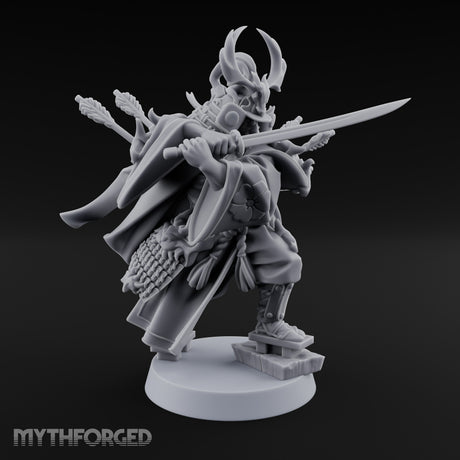 Blade Levelling Samurai Lord Miniature for Dungeons and Dragons, Pathfinder or other TTRPGs