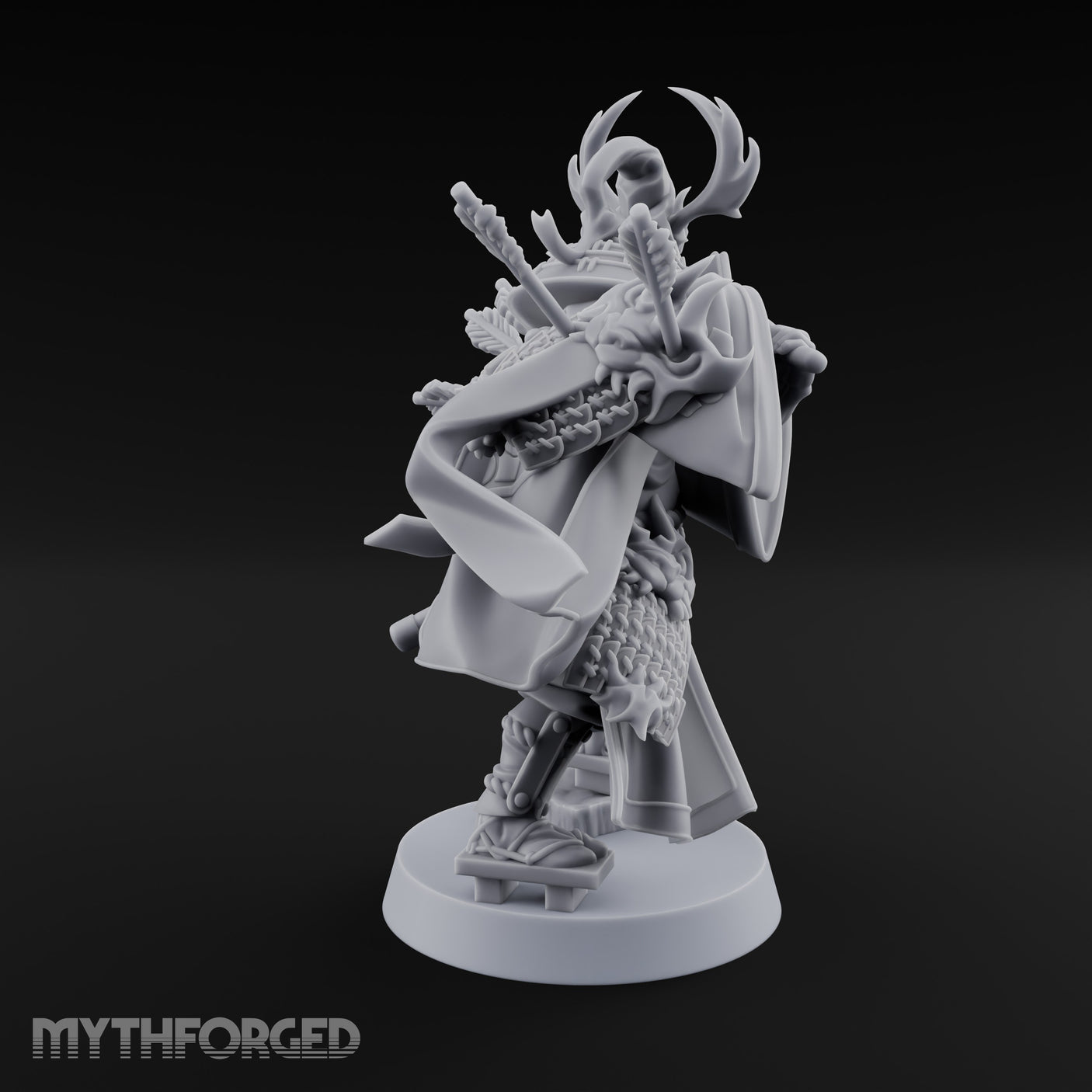 Blade Levelling Samurai Lord Miniature for Dungeons and Dragons, Pathfinder or other TTRPGs