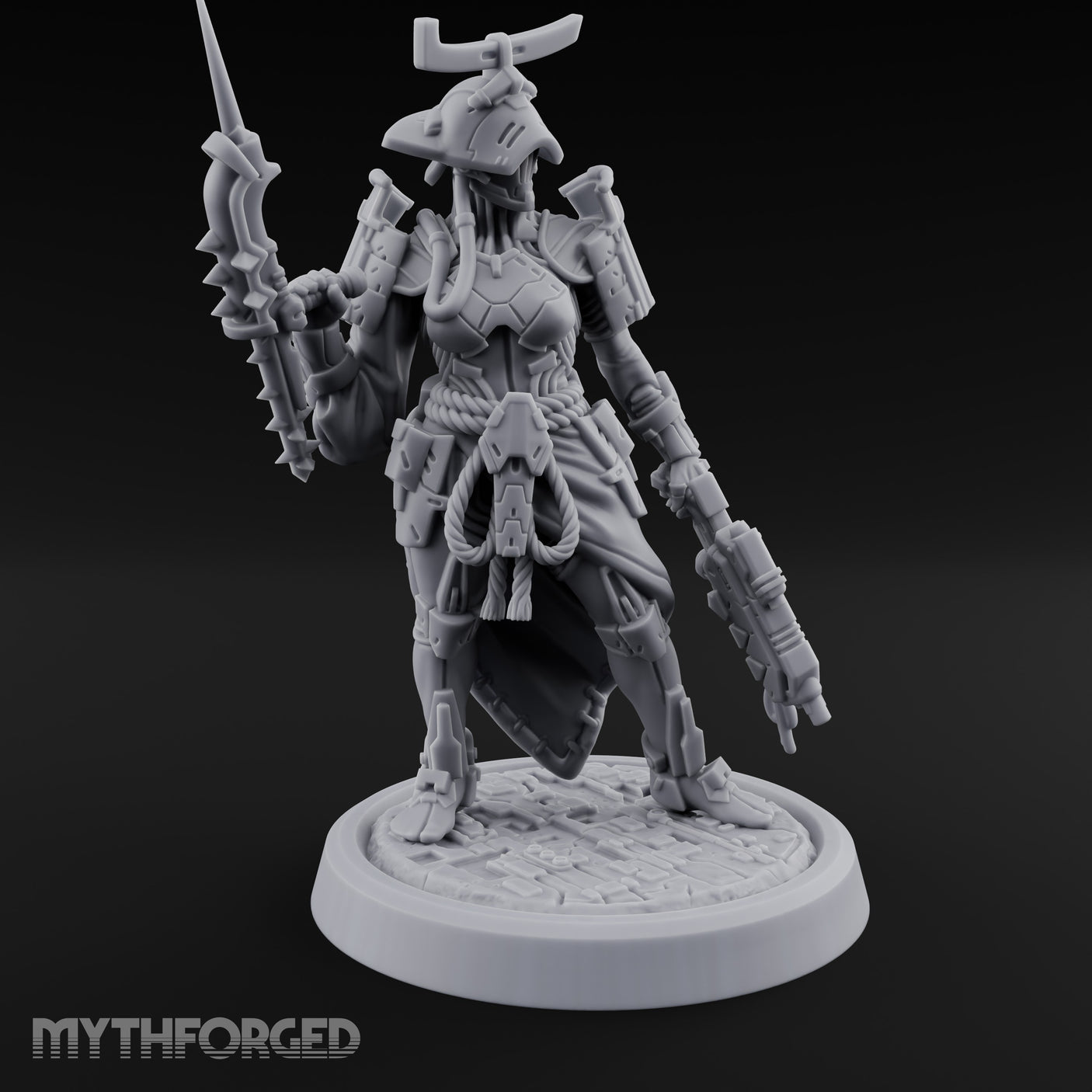 Blade Raising Automaton Warrior Miniature for Dungeons and Dragons, Pathfinder or other TTRPGs