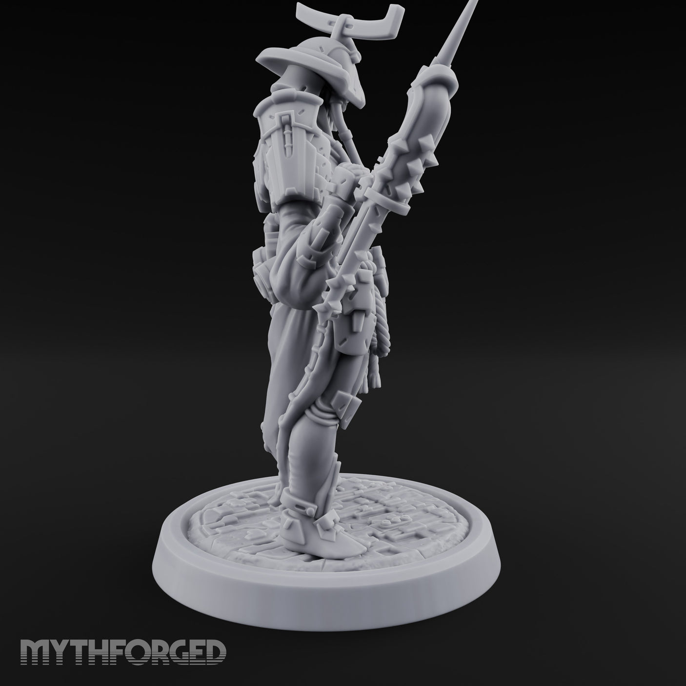 Blade Raising Automaton Warrior Miniature for Dungeons and Dragons, Pathfinder or other TTRPGs