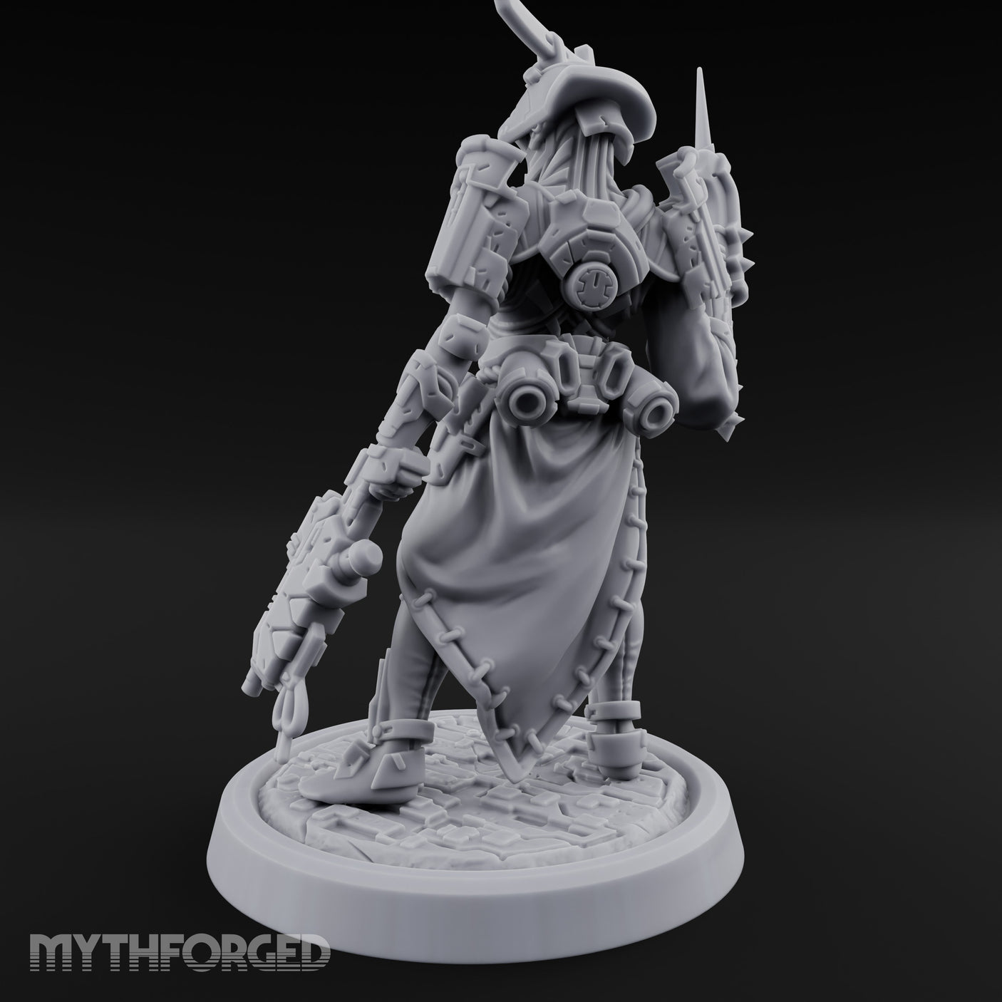 Blade Raising Automaton Warrior Miniature for Dungeons and Dragons, Pathfinder or other TTRPGs