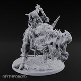 Blade Raising Lizardfolk Dinosaur Rider