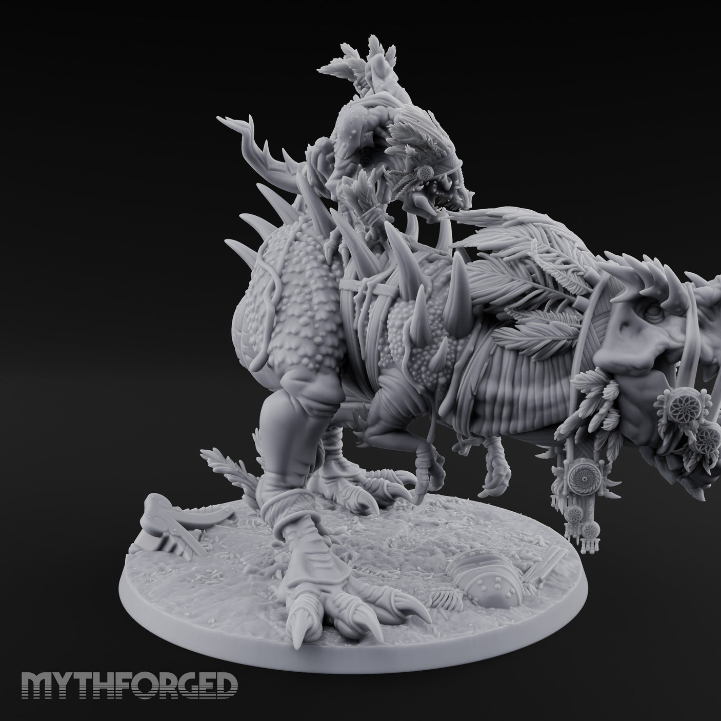 Blade Raising Lizardfolk Dinosaur Rider gallery 2