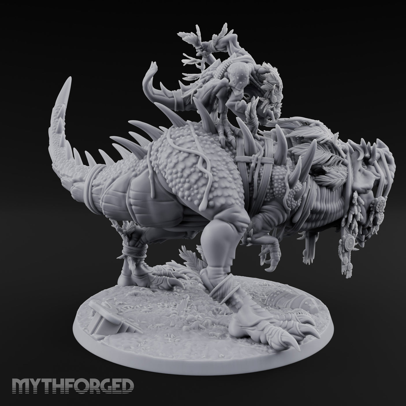 Blade Raising Lizardfolk Dinosaur Rider gallery 3
