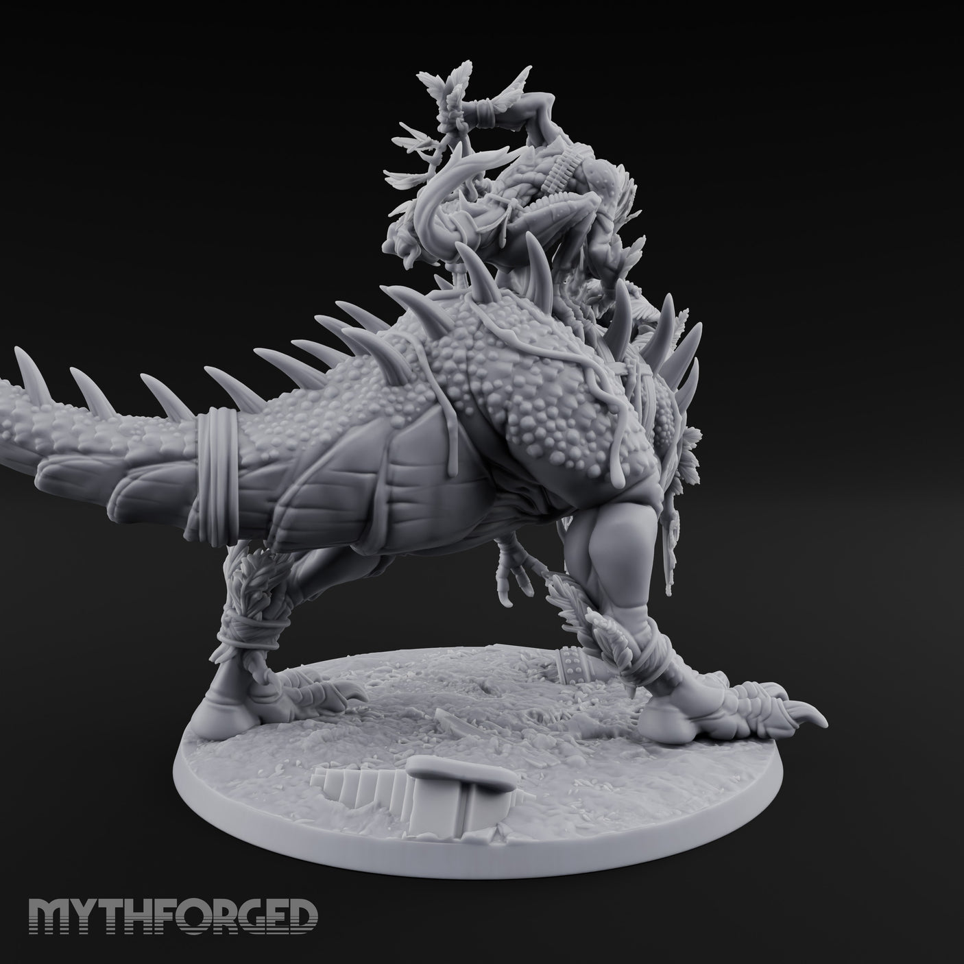 Blade Raising Lizardfolk Dinosaur Rider gallery 4