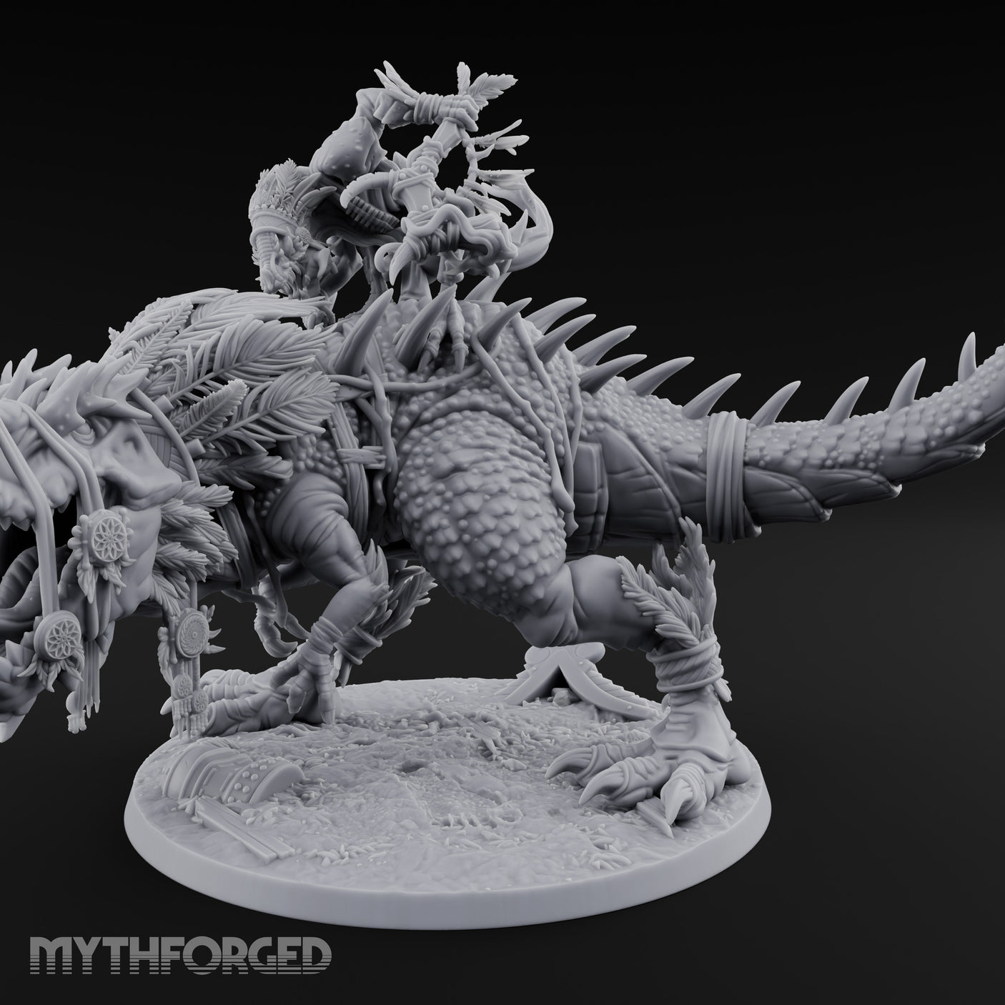 Blade Raising Lizardfolk Dinosaur Rider gallery 7