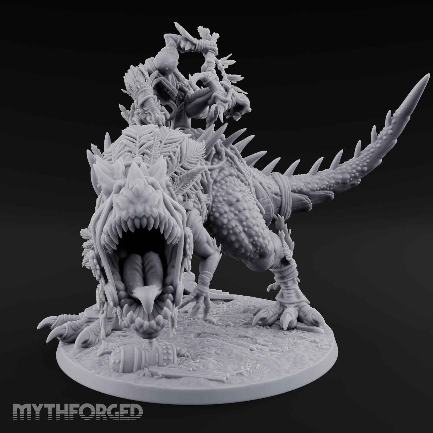 Blade Raising Lizardfolk Dinosaur Rider gallery 8