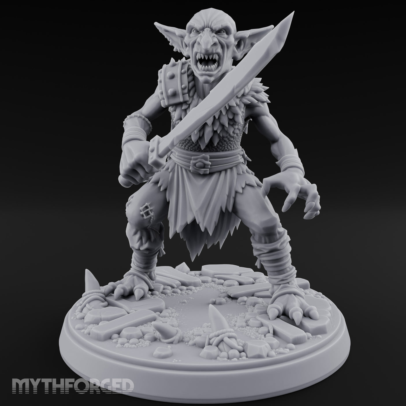 Blade Slashing Claw Swiping Goblin Warrior