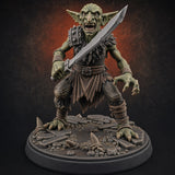 Blade Slashing Claw Swiping Goblin Warrior — painted concept preview (miniature supplied unpainted)